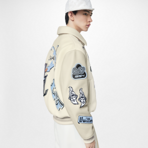 Louis Vuitton Multi-Patches Mixed Leather Varsity Blouson